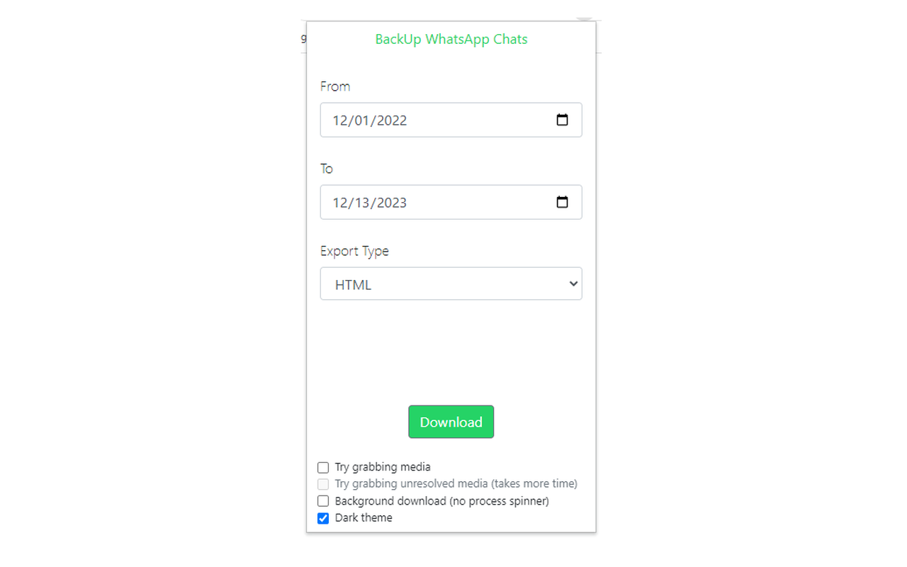 Backup WhatsApp Chats - 截图 2