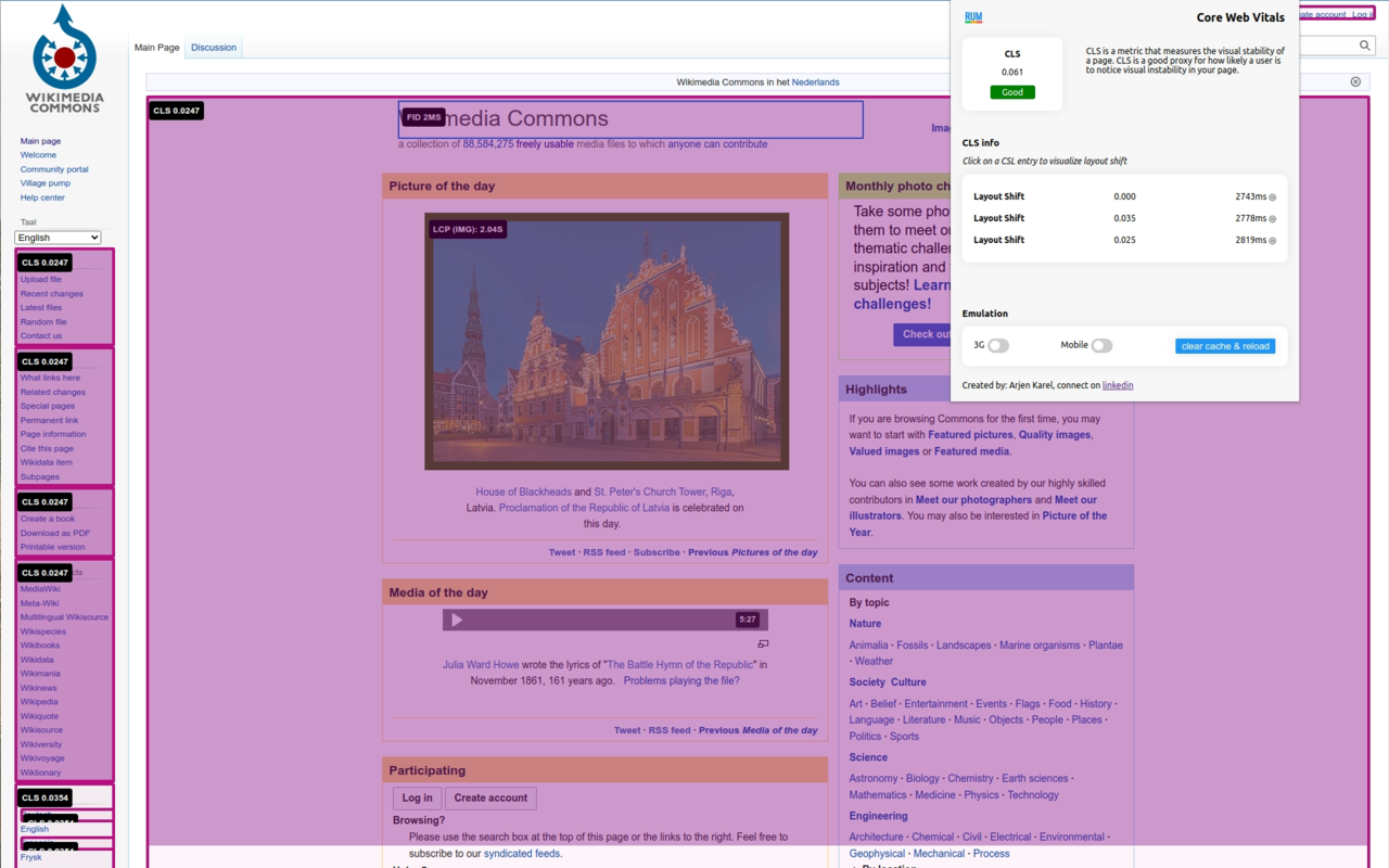 Core Web Vitals Visualizer - 截图 2