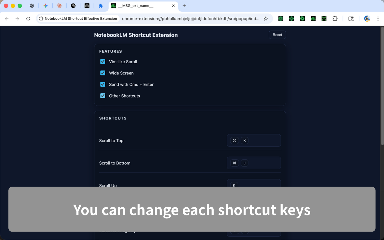 NotebookLM Shortcut Effective Extension - 截图 1