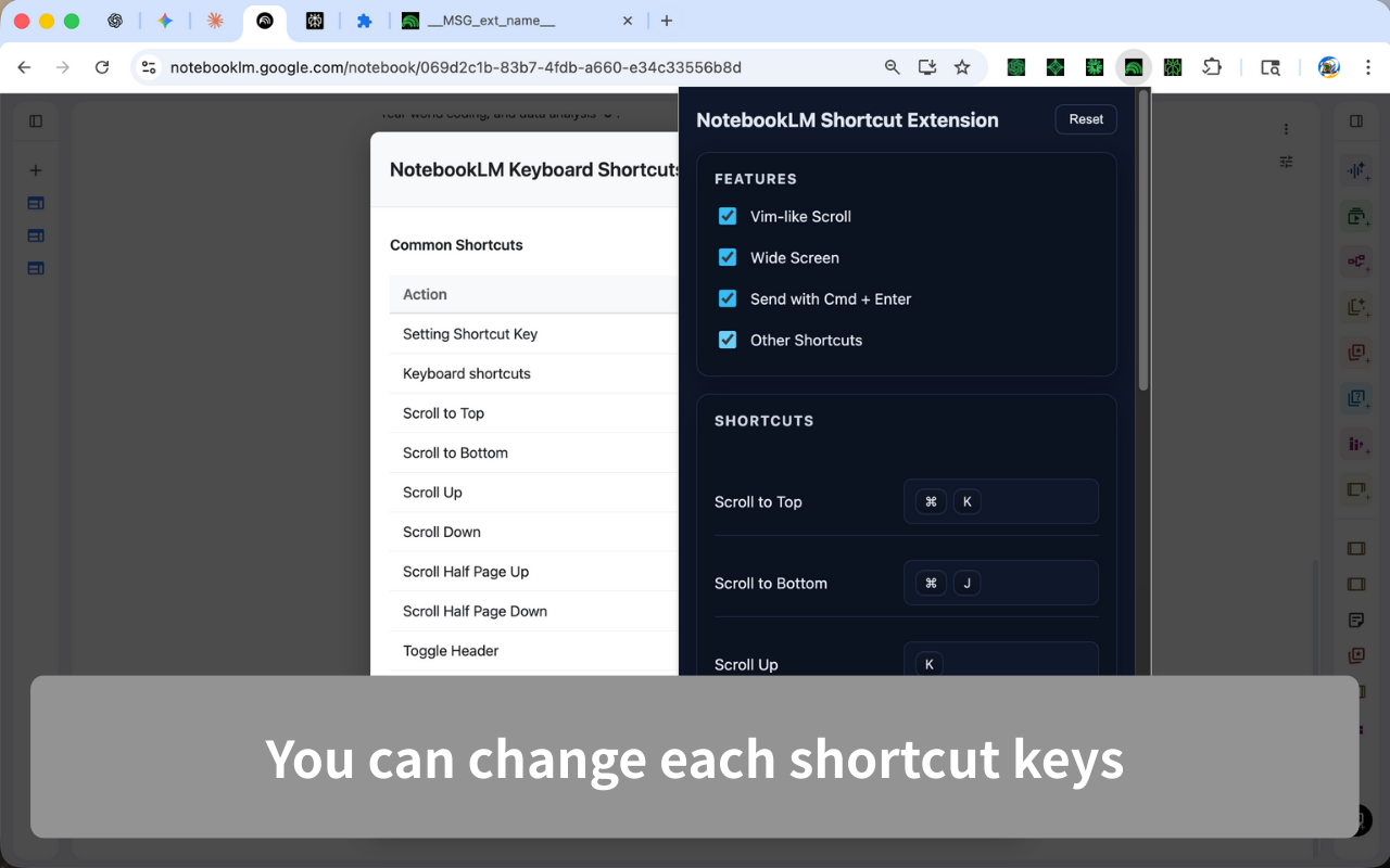 NotebookLM Shortcut Effective Extension - 截图 4