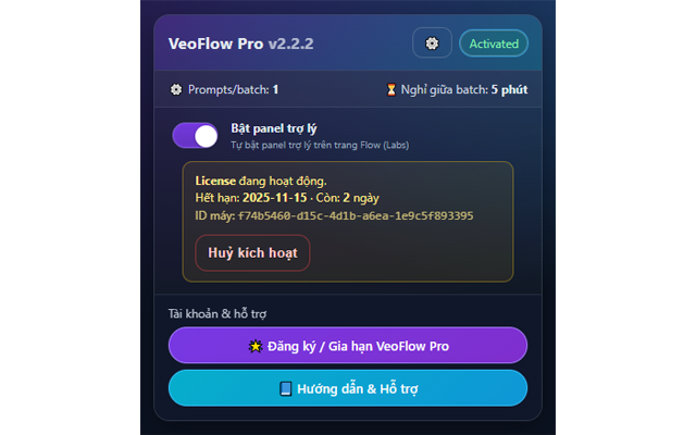 Veo Flow Pro - Auto Veo 3 - 截图 1