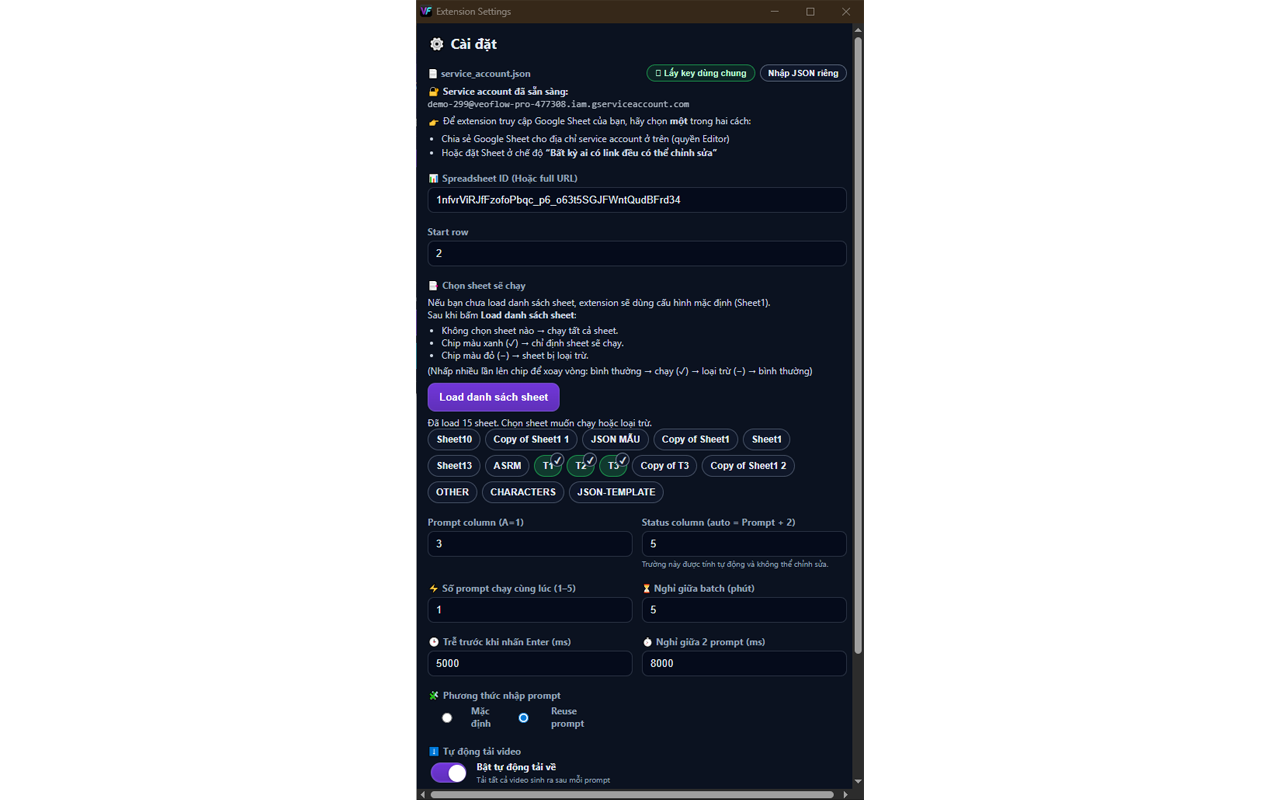 Veo Flow Pro - Auto Veo 3 - 截图 4