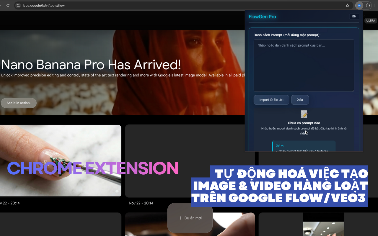 FlowGen Pro - Batch Image/Video Creator - 截图 4