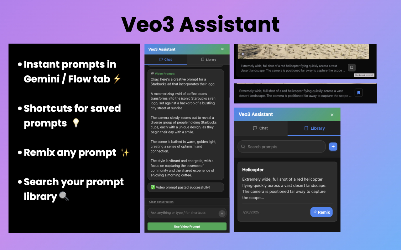 Veo3 Prompt Assistant - 截图 1