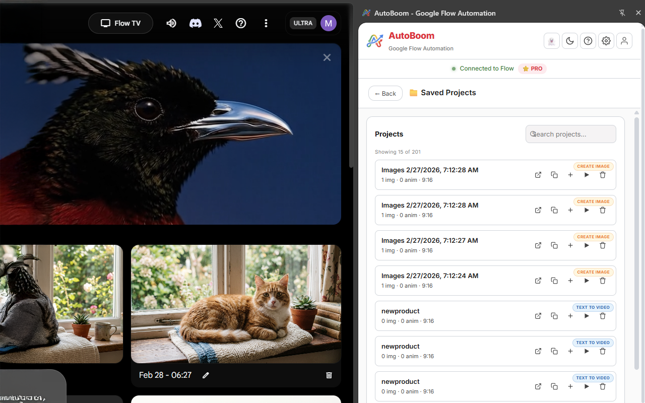 AutoBoom - Google Flow Automation - 截图 2