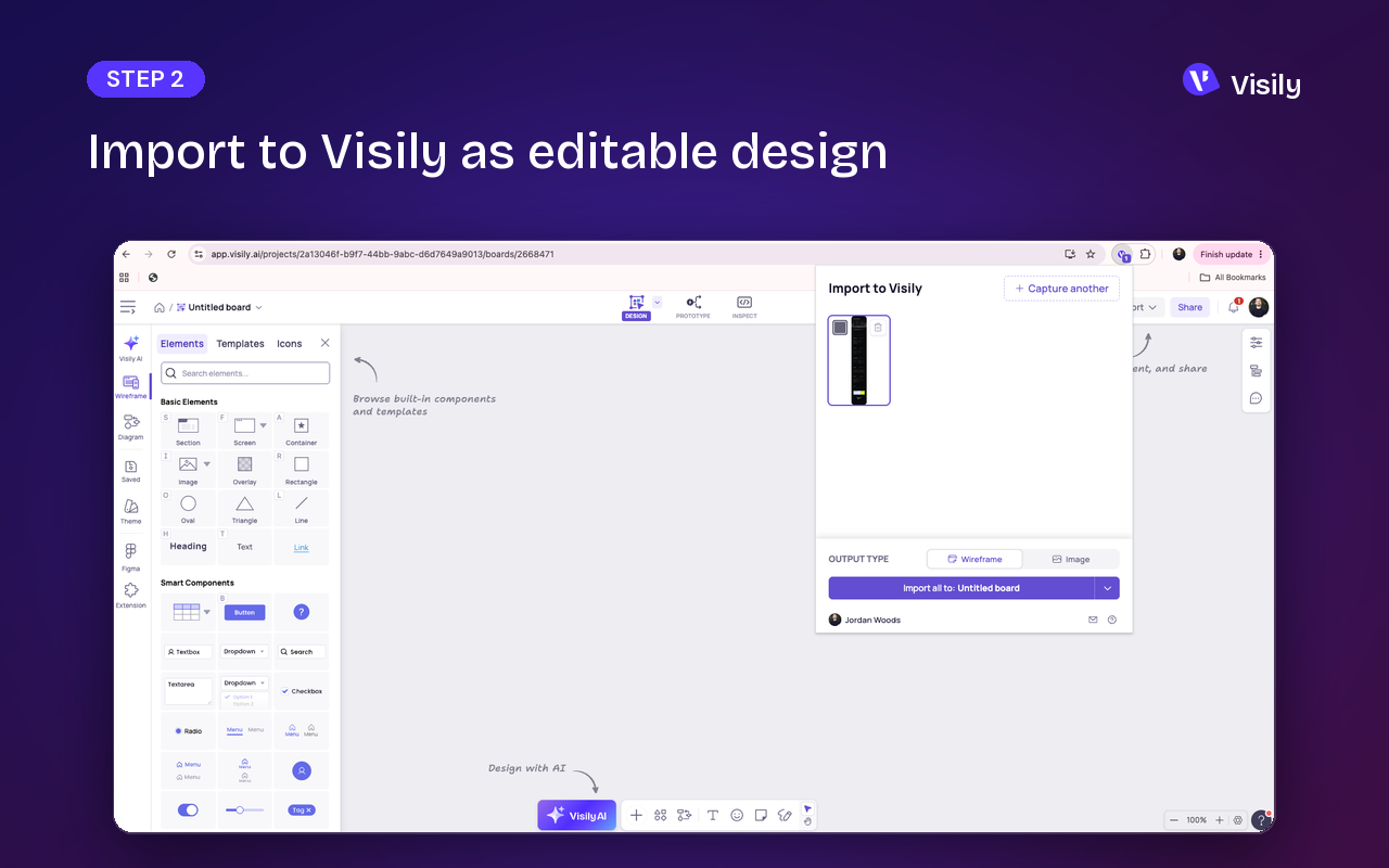 Screenshot to Editable Design - Visily - 截图 4