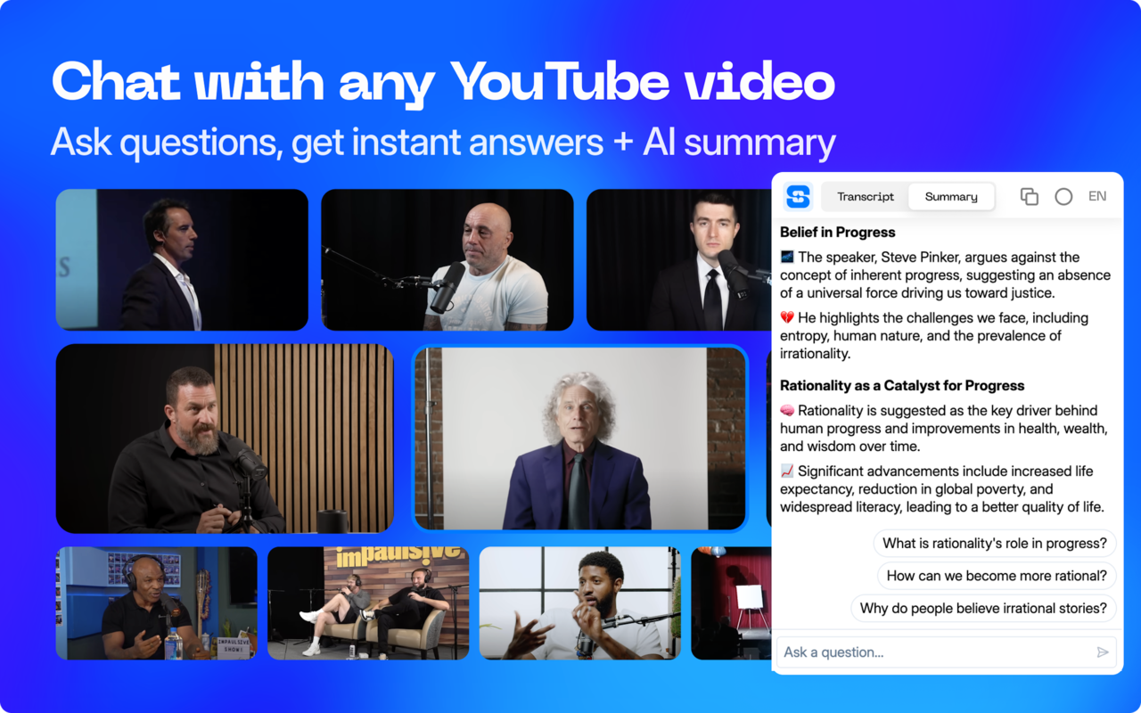 YouTube 转录器和 视频摘要器 - 截图 4
