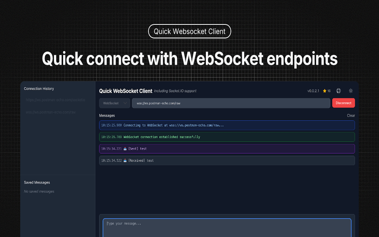 WebSocket & Socket.IO Client - 截图 3