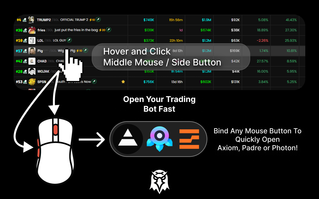 DEX Screener Utilities - Rug Filter, Bot Links & more! - dexscreener.com - 截图 3