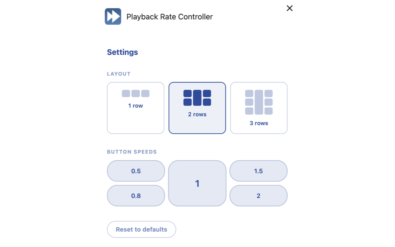 Playback Rate Controller - 截图 1