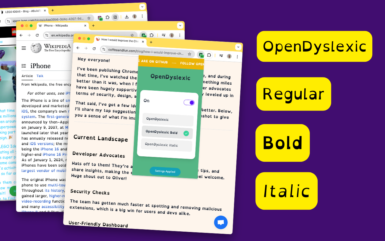 OpenDyslexic for Chrome - 截图 4