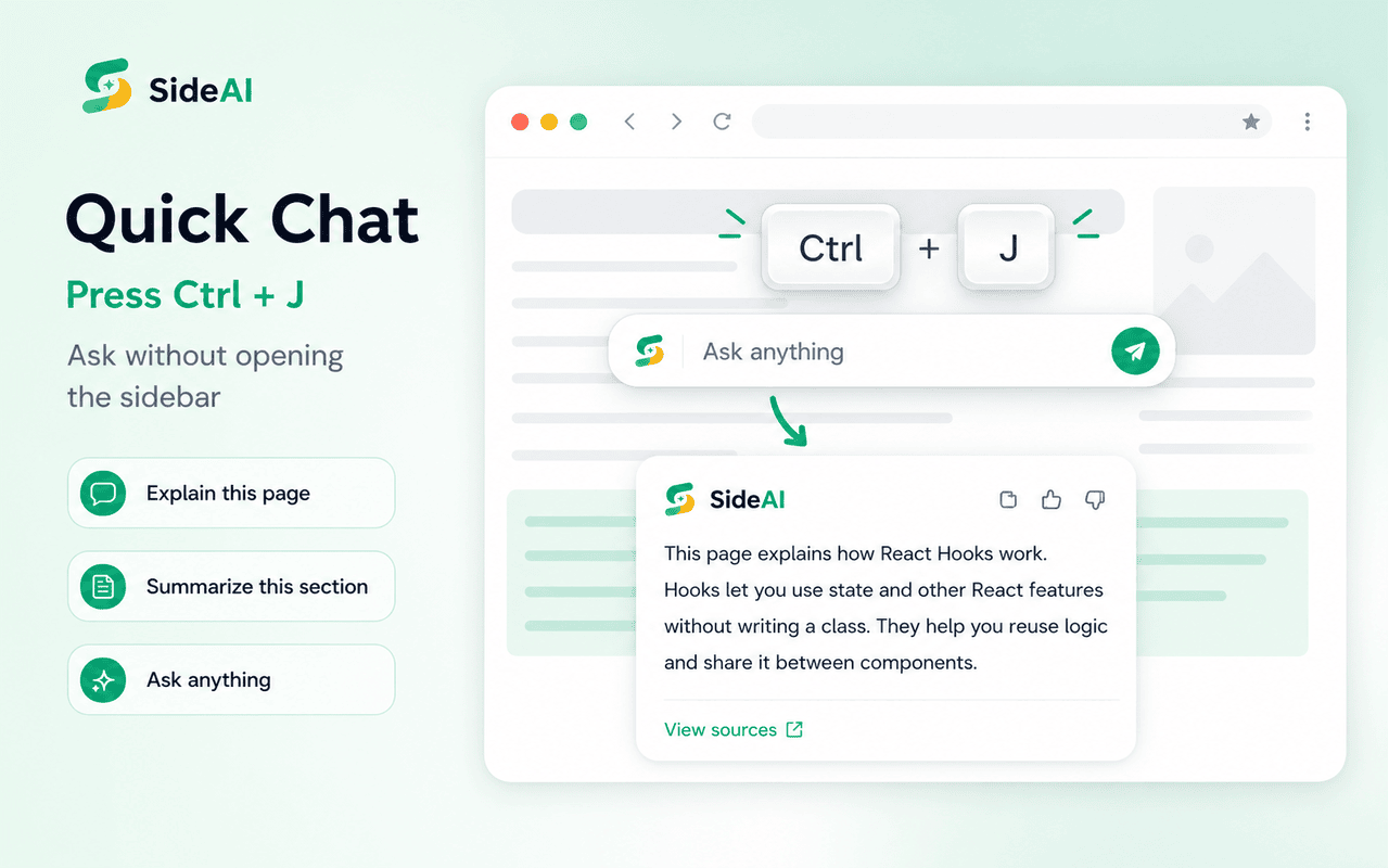 ChatGPT 免费侧边栏和 AI 助手 - SideAI - 截图 4