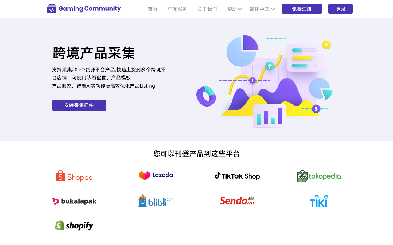 跨境产品采集 - 截图 1