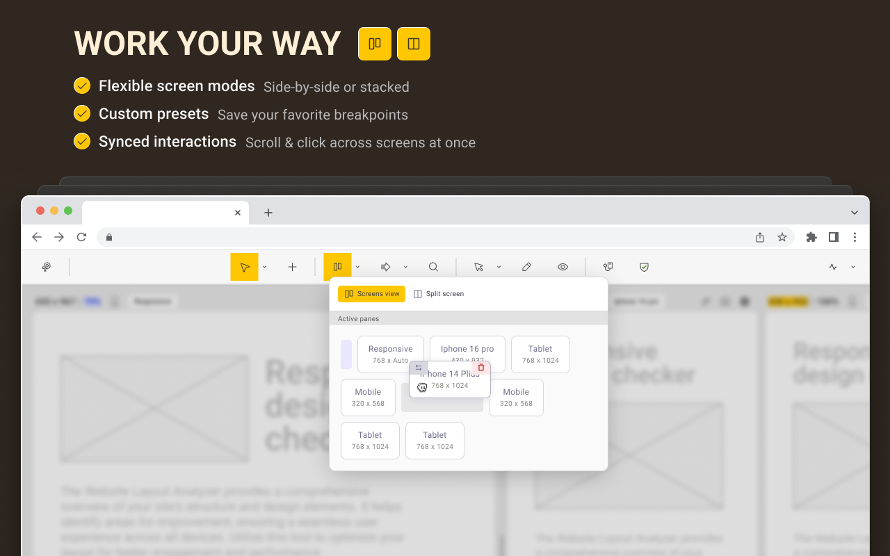 Pixefy - Responsive Design Checker - 截图 5