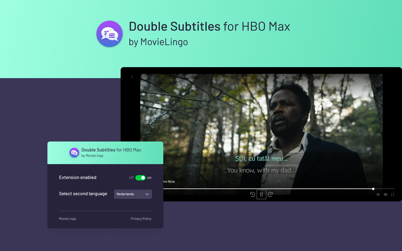 Double Subtitles for HBO Max by MovieLingo - 截图 1