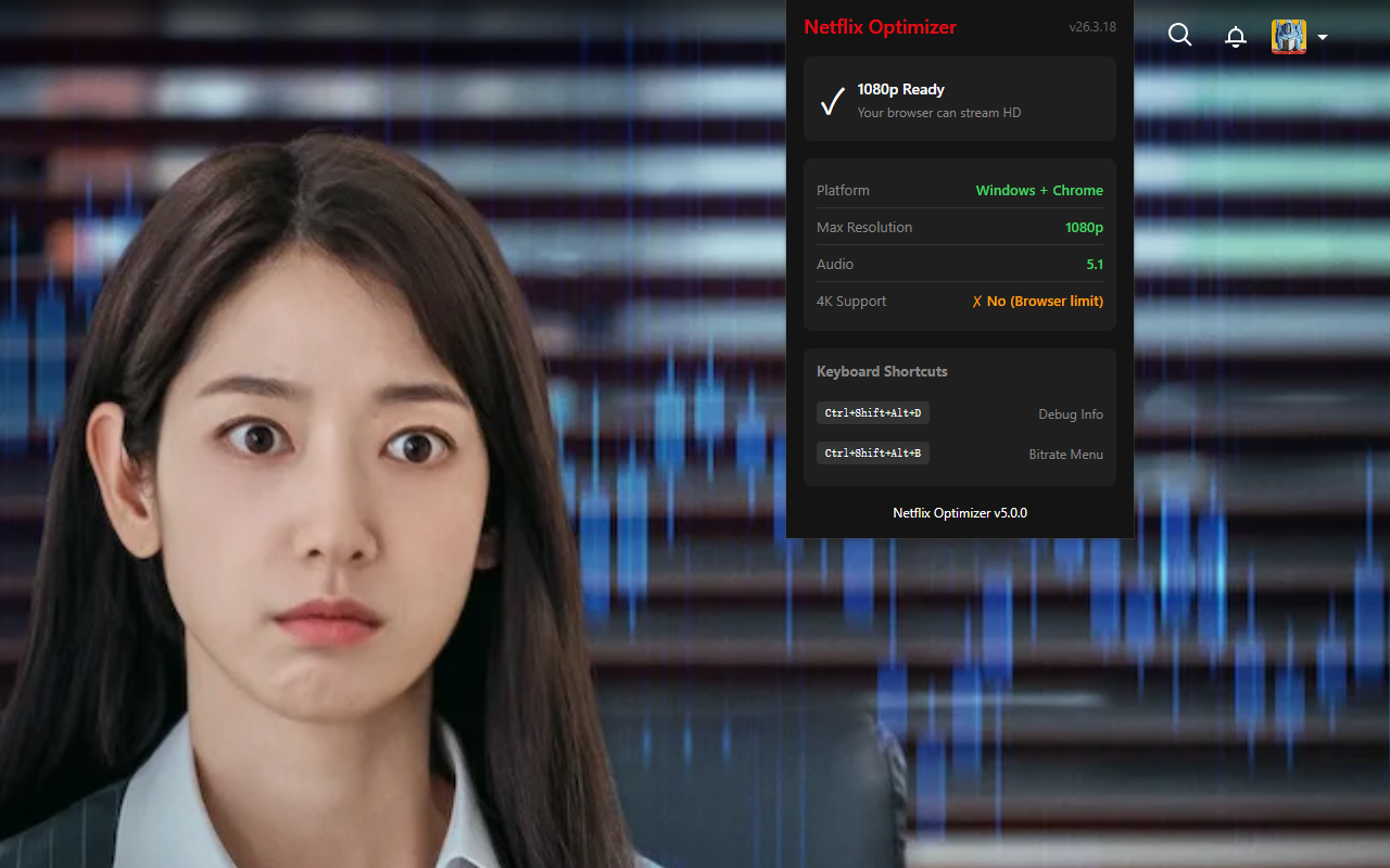 Netflix Optimizer - 4K/1080p + 5.1 - 截图 1