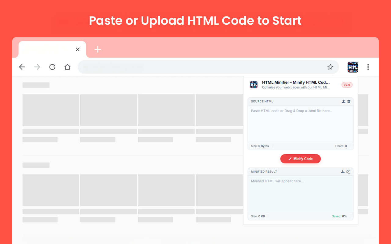 HTML Minifier - Minify HTML Codes - 截图 2