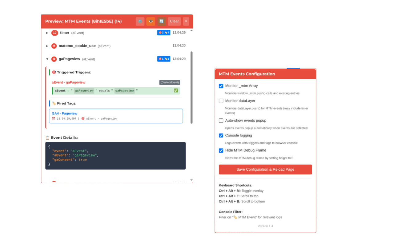 Matomo Tag Manager Monitor - 截图 1