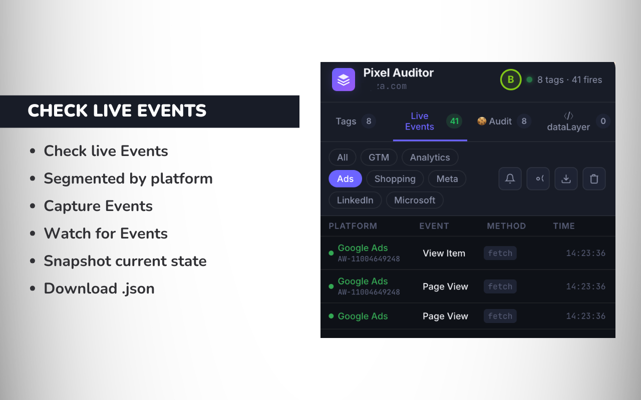 Pixel Auditor: Tag, PII & Consent Mode Inspector - 截图 3