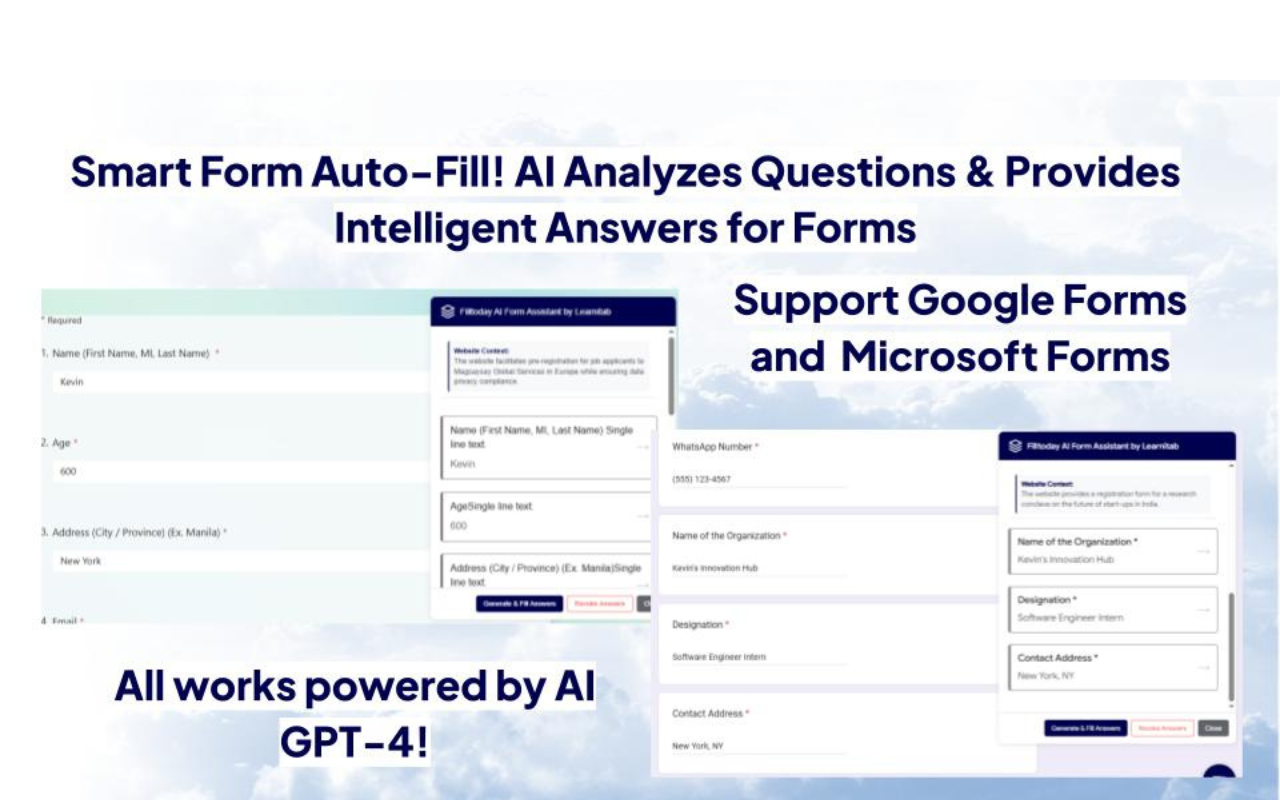 Free AI Form Solver - AI Autofill Form & Linkedin Jobs and Study Tools - 截图 2