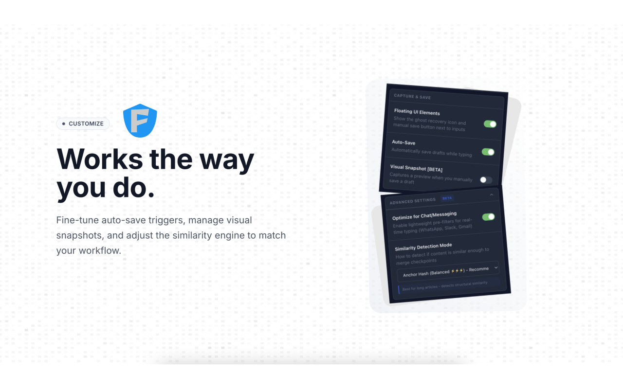 Form Recover - 截图 1