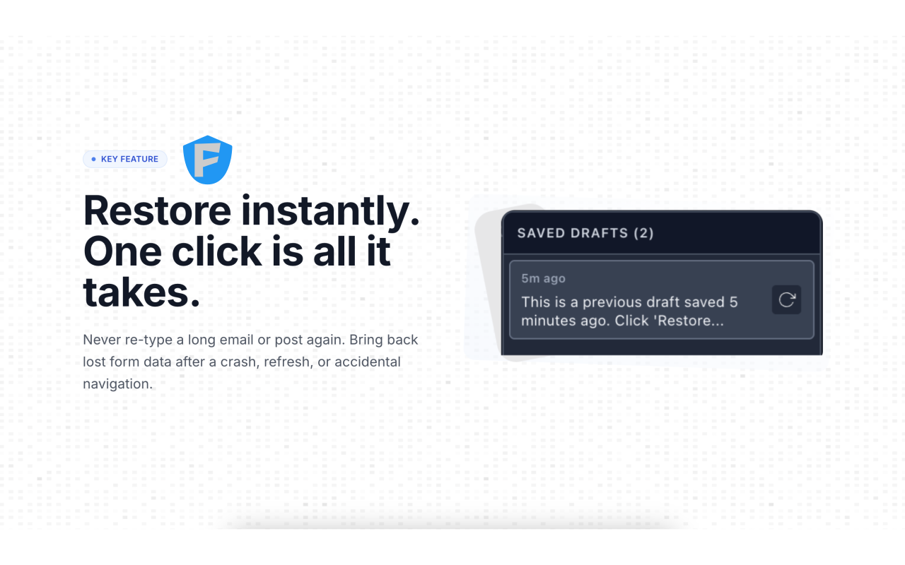 Form Recover - 截图 2