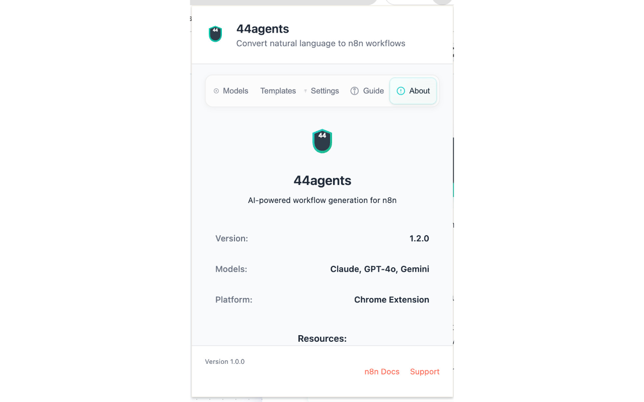 44agents - AI n8n Workflow Generator - 截图 4