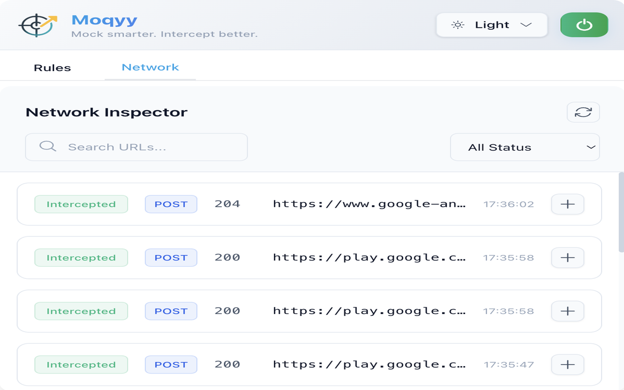 Moqyy — API Mocking & Fetch/XHR Interceptor - 截图 4