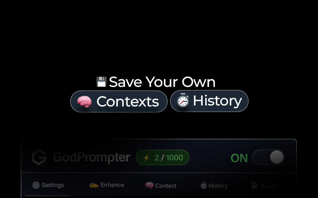 GodPrompter – AI Prompt Enhancer - 截图 5