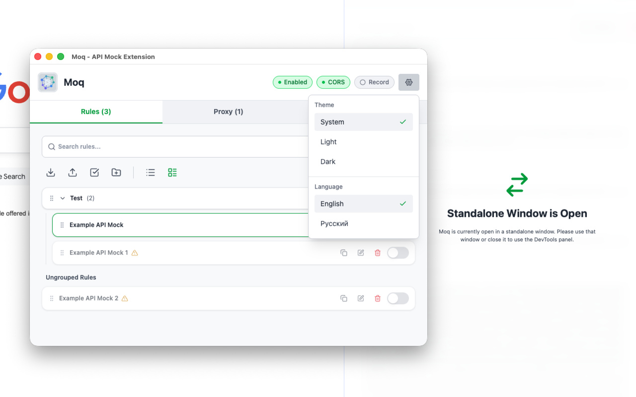 Moq - Mock API Requests - 截图 2
