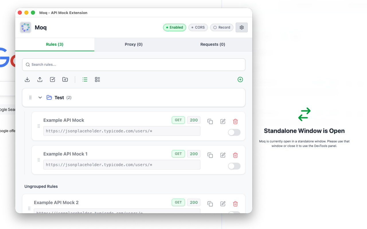 Moq - Mock API Requests - 截图 3