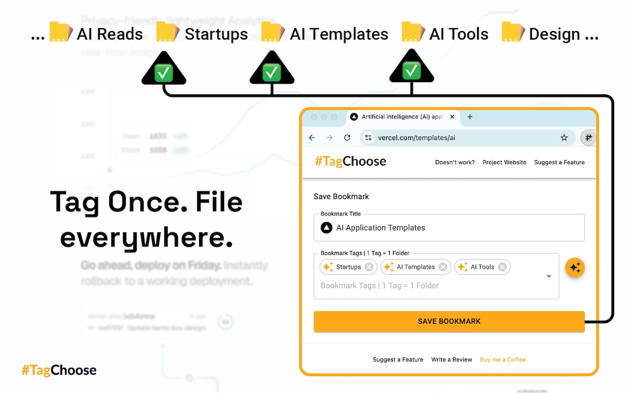 #TagChoose - Bookmark Manager with client-side AI - 截图 4