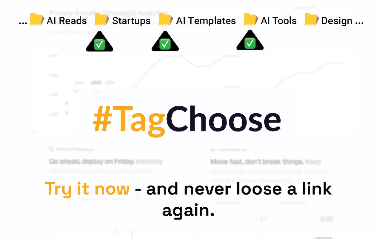#TagChoose - Bookmark Manager with client-side AI - 截图 5