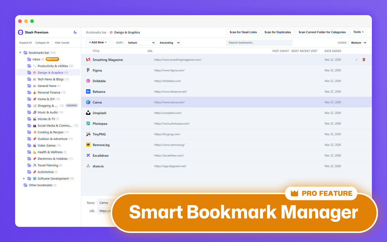 Stash Bookmarks - AI Bookmark Organizer - 截图 3