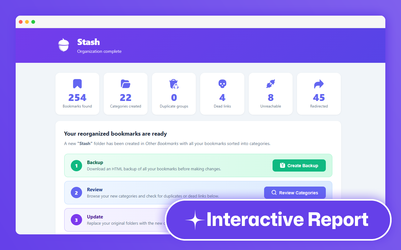 Stash Bookmarks - AI Bookmark Organizer - 截图 5