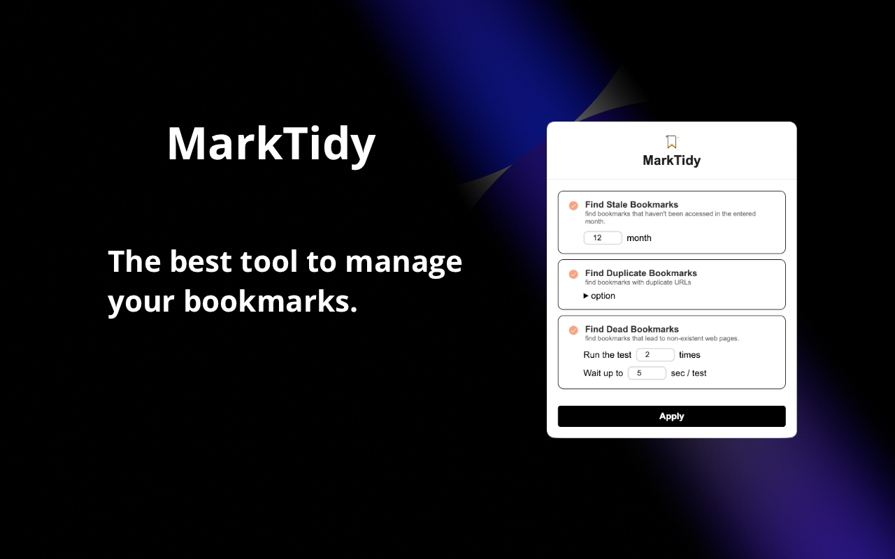 Bookmarks Automatic Cleaner || MarkTidy - 截图 2