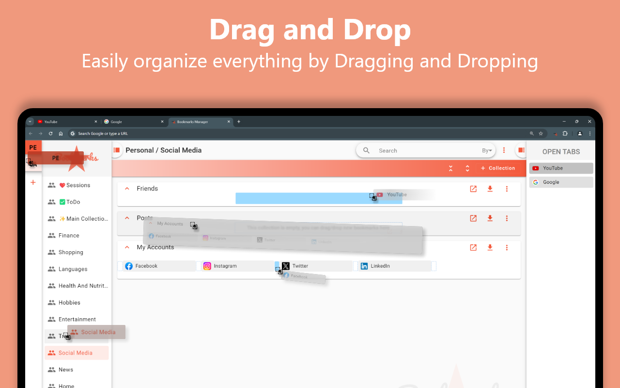 Bookmarks Manager - 截图 1