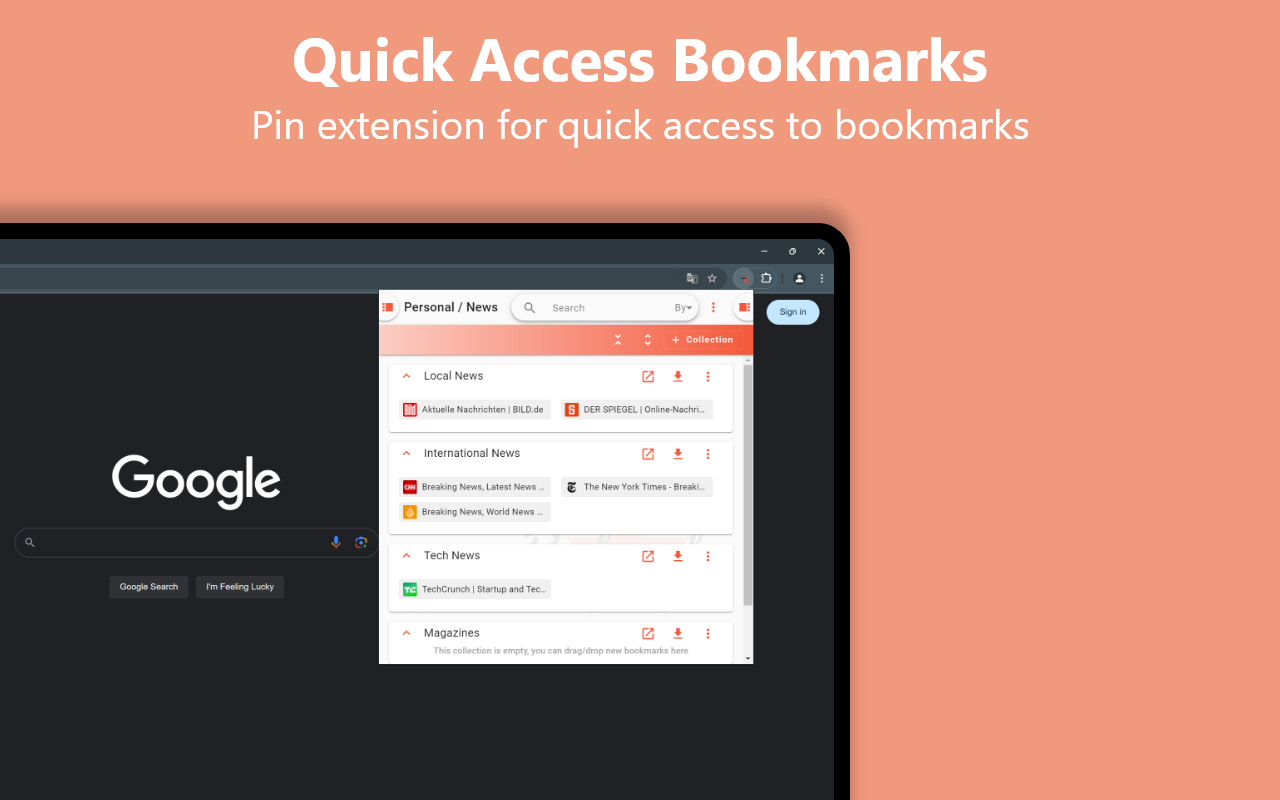 Bookmarks Manager - 截图 3