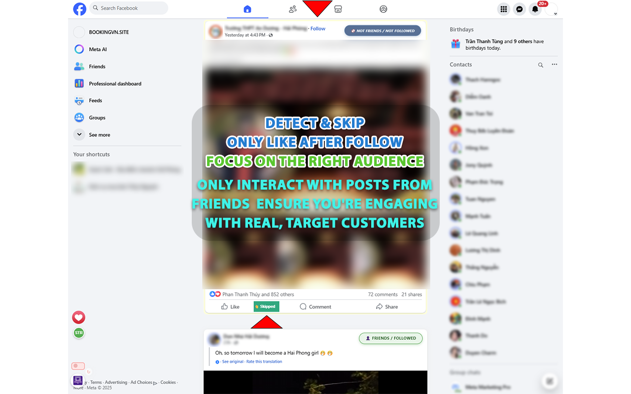 MIXTOOL - Auto Like & Heart Reaction for Natural Facebook Engagement - 截图 2