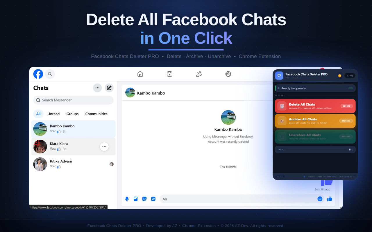 Delete Facebook Messages - 截图 2