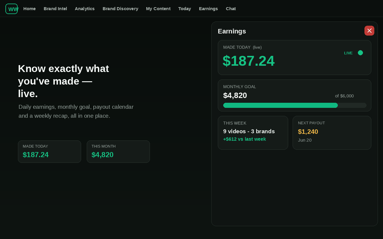 Whitelist Wealth — Trybe Brand Intel - 截图 3