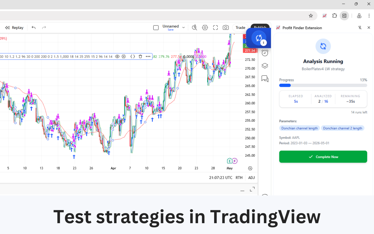 ProfitFinder Extension | TradingView Strategy Optimizer - 截图 2