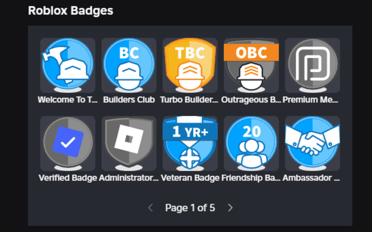 Roblox Badge Restorer - 截图 3