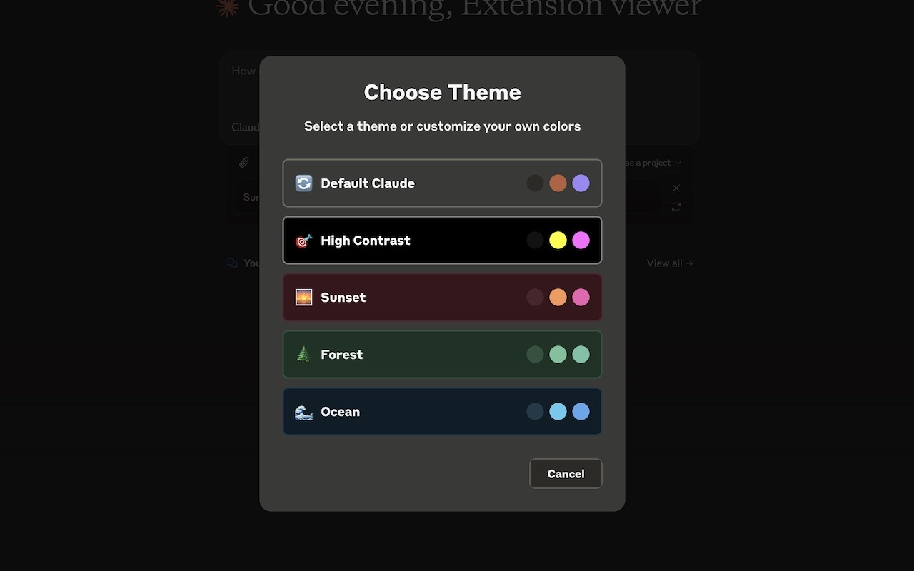 Claude Themes - 截图 2
