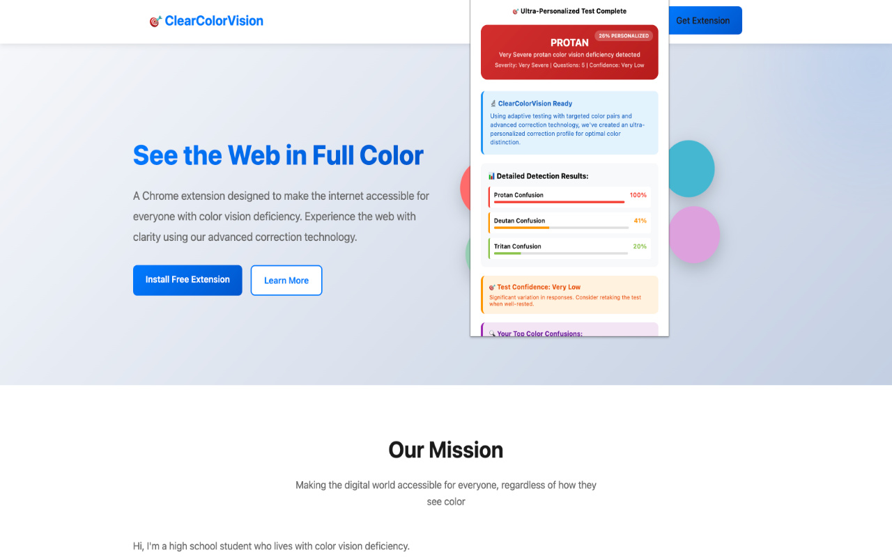 ClearColorVision - Advanced Color Vision Deficiency Corrections - 截图 1
