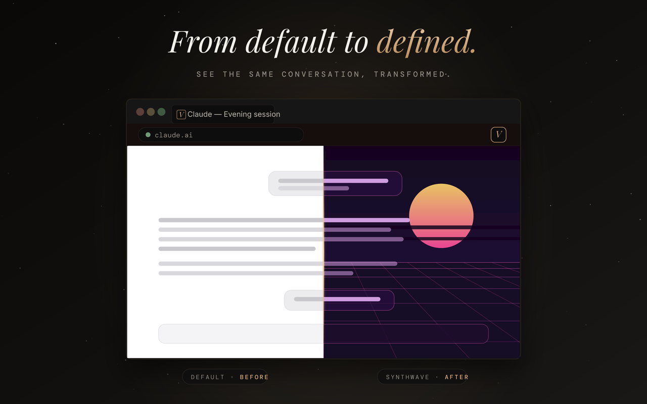 220 Animated Themes & Dark Modes for ChatGPT and Claude: Vellum - 截图 1