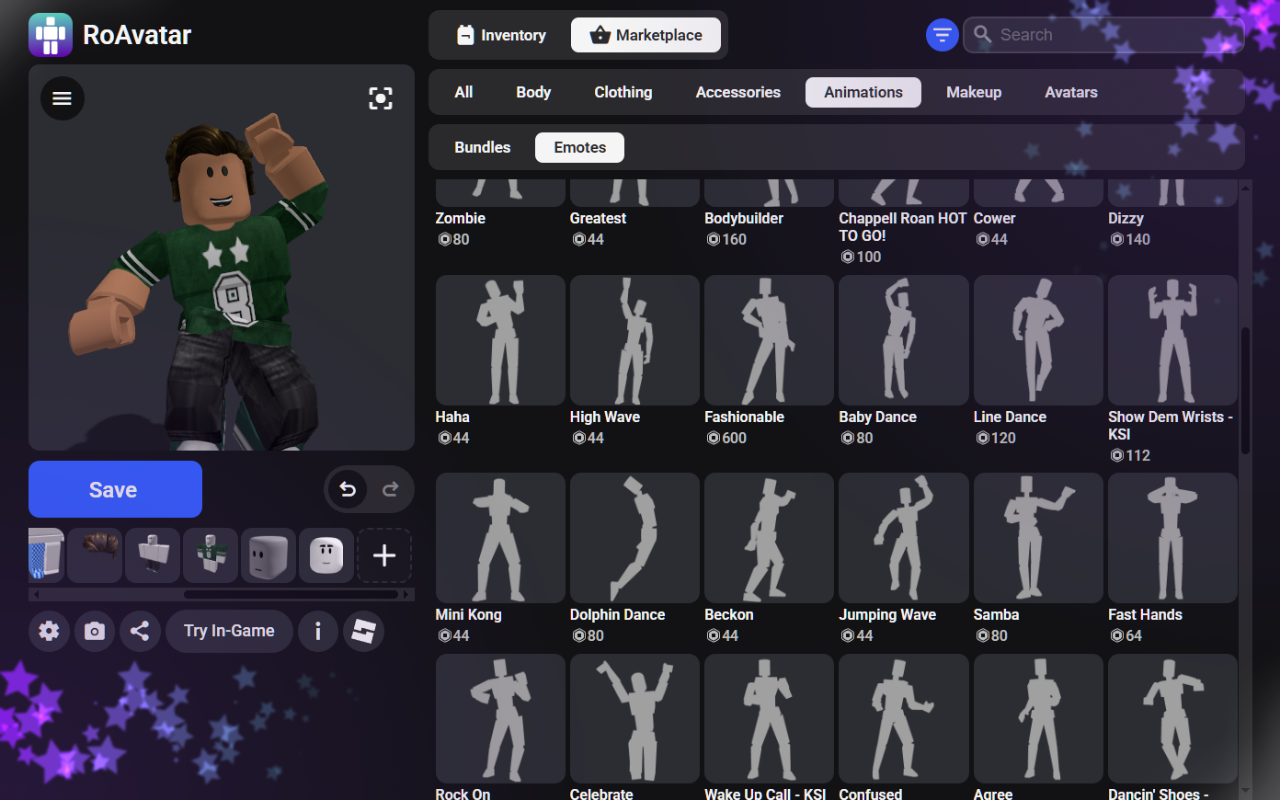 RoAvatar - Roblox Avatar Editor Improved - 截图 3