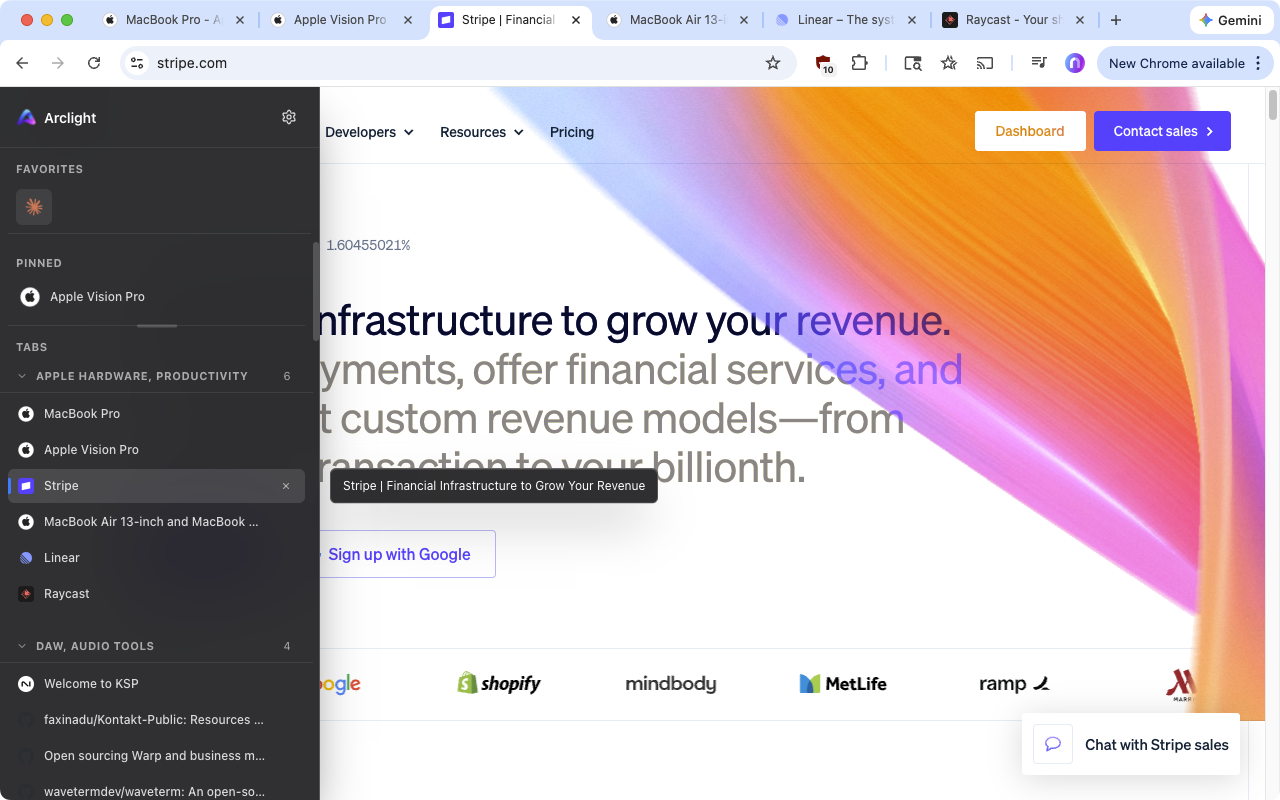 Arclight | Vertical Tabs - 截图 2