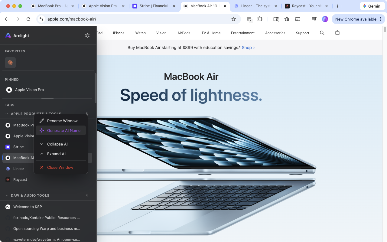 Arclight | Vertical Tabs - 截图 4