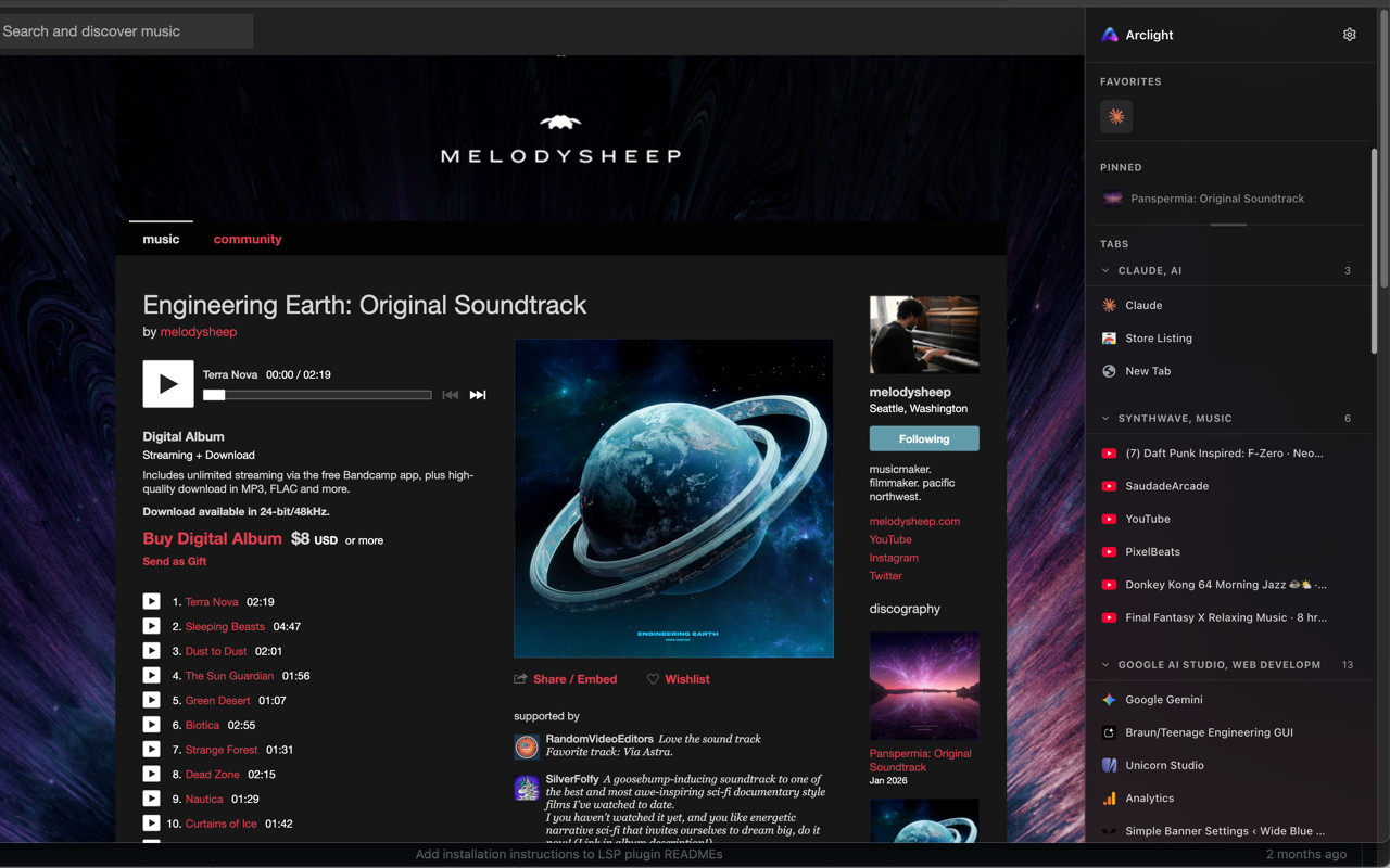 Arclight | Vertical Tabs - 截图 5
